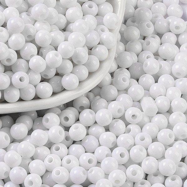 PandaHall Opaque Acrylic Beads, Round, White, 5x4mm, Hole: 1.6mm, about 12500pcs/500g Acrylic Round White
PandaHall Opaque Acrylic Beads, Round, White, 5x4mm, Hole: 1.6mm, about 12500pcs/500g Acrylic Round White