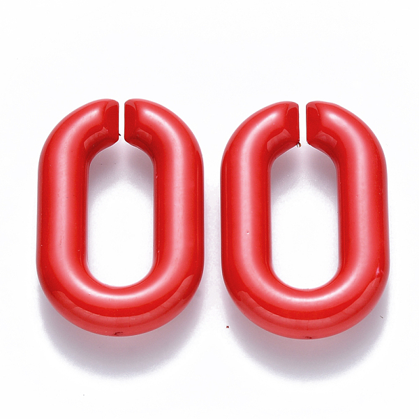 PandaHall Opaque Acrylic Linking Rings, Quick Link Connectors, for Cable Chains Making, Oval, Red, 31x19.5x5.5mm, Inner Diameter: 19.5x7.5mm...
PandaHall Opaque Acrylic Linking Rings, Quick Link Connectors, for Cable Chains Making, Oval, Red, 31x19.5x5.5mm, Inner Diameter: 19.5x7.5mm...