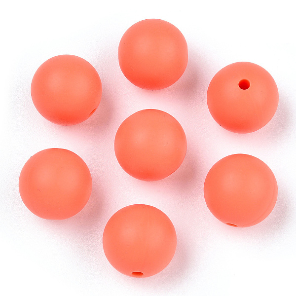 PandaHall Food Grade Eco-Friendly Silicone Beads, Round, Light Coral, 14~15mm, Hole: 2mm Silicone Round Red
PandaHall Food Grade Eco-Friendly Silicone Beads, Round, Light Coral, 14~15mm, Hole: 2mm Silicone Round Red