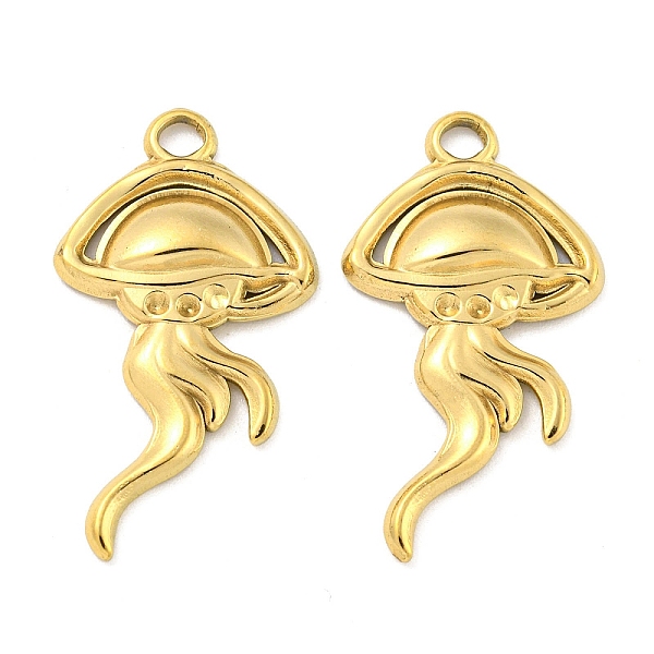 PandaHall Ion Plating(IP) 304 Stainless Steel Pendant Rhinestone Settings, Jellyfish Charm, Real 18K Gold Plated, 28.5x15.5x3mm, Hole: 2.5mm...
PandaHall Ion Plating(IP) 304 Stainless Steel Pendant Rhinestone Settings, Jellyfish Charm, Real 18K Gold Plated, 28.5x15.5x3mm, Hole: 2.5mm...