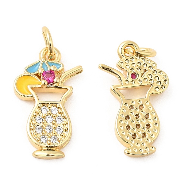 PandaHall Brass with Cubic Zirconia Enamel Pendants, Long-Lasting Plated, Lead Free & Cadmium Free, Cocktail Glass, Real 18K Gold Plated..., Clear
PandaHall Brass with Cubic Zirconia Enamel Pendants, Long-Lasting Plated, Lead Free & Cadmium Free, Cocktail Glass, Real 18K Gold Plated..., Clear