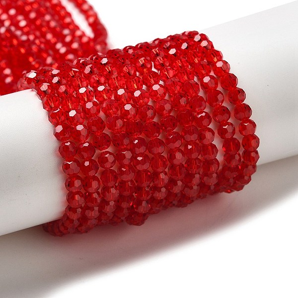 PandaHall Transparent Glass Beads, Faceted(32 Facets), Round, FireBrick, 4mm, Hole: 0.7mm, about 87~93pcs/strand, 32~33cm Glass Round Red
PandaHall Transparent Glass Beads, Faceted(32 Facets), Round, FireBrick, 4mm, Hole: 0.7mm, about 87~93pcs/strand, 32~33cm Glass Round Red