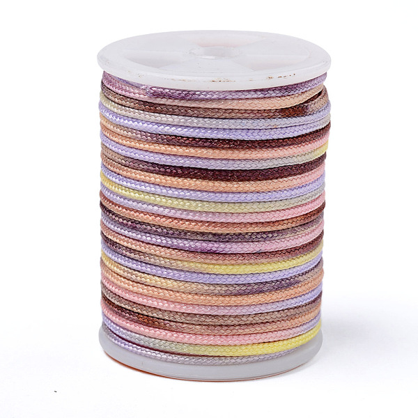 PandaHall Segment Dyed Polyester Thread, Braided Cord, Colorful, 1.5mm, about 5.46 yards(5m)/roll Polyester
PandaHall Segment Dyed Polyester Thread, Braided Cord, Colorful, 1.5mm, about 5.46 yards(5m)/roll Polyester
