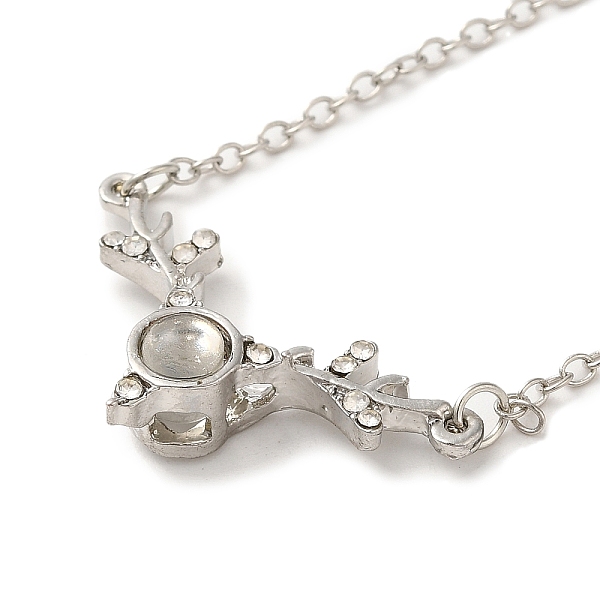 PandaHall I Love You in 100 Languages Glass Projection Necklace, Zinc Alloy Pendant Necklace with Rhinestone for Valentine's Day, Deer..., Clear
PandaHall I Love You in 100 Languages Glass Projection Necklace, Zinc Alloy Pendant Necklace with Rhinestone for Valentine's Day, Deer..., Clear