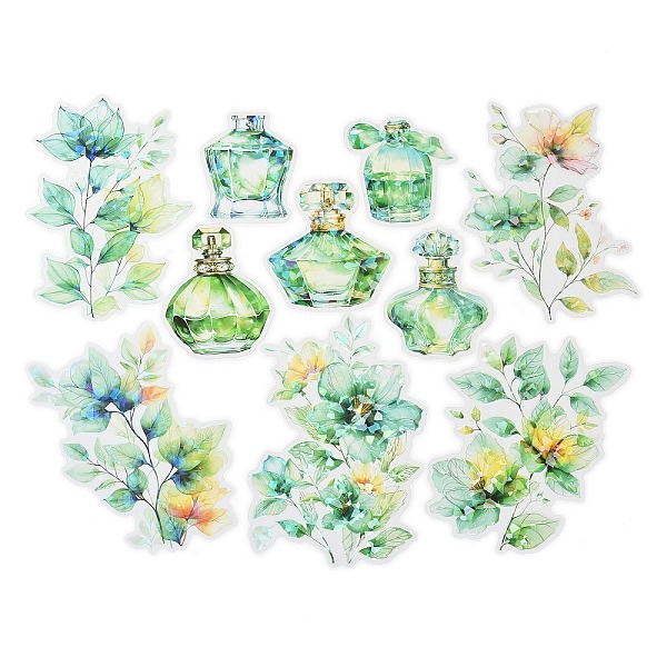 PandaHall PET Plastic Stickers, for DIY Scrapbooking, Photo Album Decoration, Sea Green, 58~138x42~112x0.1mm, 10pcs/set PET Flower
PandaHall PET Plastic Stickers, for DIY Scrapbooking, Photo Album Decoration, Sea Green, 58~138x42~112x0.1mm, 10pcs/set PET Flower