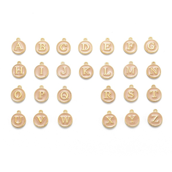 PandaHall Initial Letter A~Z Alphabet Enamel Charms, Flat Round Disc Double Sided Charms, Golden Plated Enamelled Sequins Alloy Charms..., Brown
PandaHall Initial Letter A~Z Alphabet Enamel Charms, Flat Round Disc Double Sided Charms, Golden Plated Enamelled Sequins Alloy Charms..., Brown