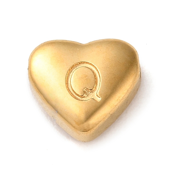PandaHall 201 Stainless Steel Beads, Golden, Heart, Letter Q, 7x8x3.5mm, Hole: 1.5mm 201 Stainless Steel Letter Q
PandaHall 201 Stainless Steel Beads, Golden, Heart, Letter Q, 7x8x3.5mm, Hole: 1.5mm 201 Stainless Steel Letter Q