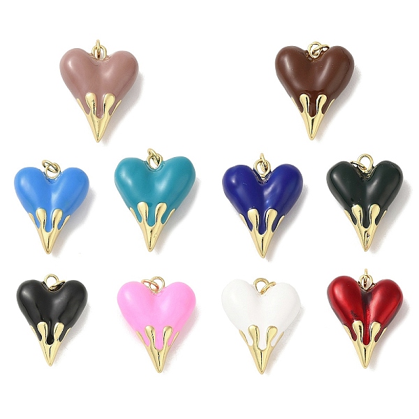 PandaHall Rack Plating Brass Pendants, with Enamel, Long-Lasting, Lead Free & Cadmium Free, Real 18K Gold Plated, Heart Charm, Mixed Color..., Multicolor
PandaHall Rack Plating Brass Pendants, with Enamel, Long-Lasting, Lead Free & Cadmium Free, Real 18K Gold Plated, Heart Charm, Mixed Color..., Multicolor