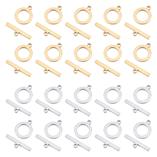 PandaHall UNICRAFTALE 20Sets 2 Colors Flat OT buckle Ring Stainless Steel Toggle Clasps T Bar Clasps Ring Hole 1.8mm for Necklace Bracelet...
PandaHall UNICRAFTALE 20Sets 2 Colors Flat OT buckle Ring Stainless Steel Toggle Clasps T Bar Clasps Ring Hole 1.8mm for Necklace Bracelet...