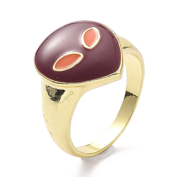 PandaHall Teardrop with Face Alloy Enamel Finger Rings, Light Gold, Rosy Brown, 2.7mm, US Size 8(18.1mm) Alloy
PandaHall Teardrop with Face Alloy Enamel Finger Rings, Light Gold, Rosy Brown, 2.7mm, US Size 8(18.1mm) Alloy