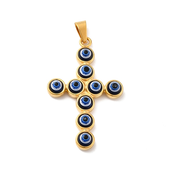 PandaHall Vacuum Plating Handmade Evil Eye Resin Big Pendants, with 304 Stainless Steel Findings and 201 Stainless Steel Snap On Bails..., Blue
PandaHall Vacuum Plating Handmade Evil Eye Resin Big Pendants, with 304 Stainless Steel Findings and 201 Stainless Steel Snap On Bails..., Blue