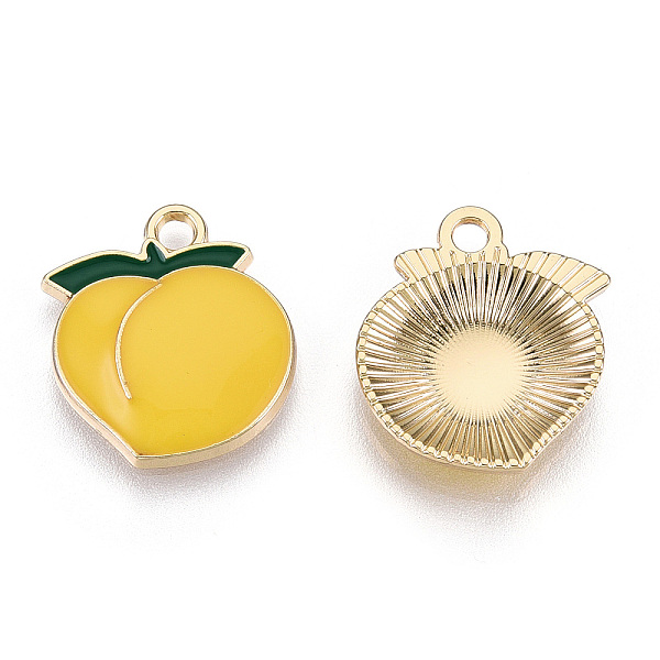 PandaHall Alloy Enamel Pendants, Light Gold, Peach, Gold, 17.5x15x3mm, Hole: 1.8mm Alloy+Enamel Fruit Gold
PandaHall Alloy Enamel Pendants, Light Gold, Peach, Gold, 17.5x15x3mm, Hole: 1.8mm Alloy+Enamel Fruit Gold