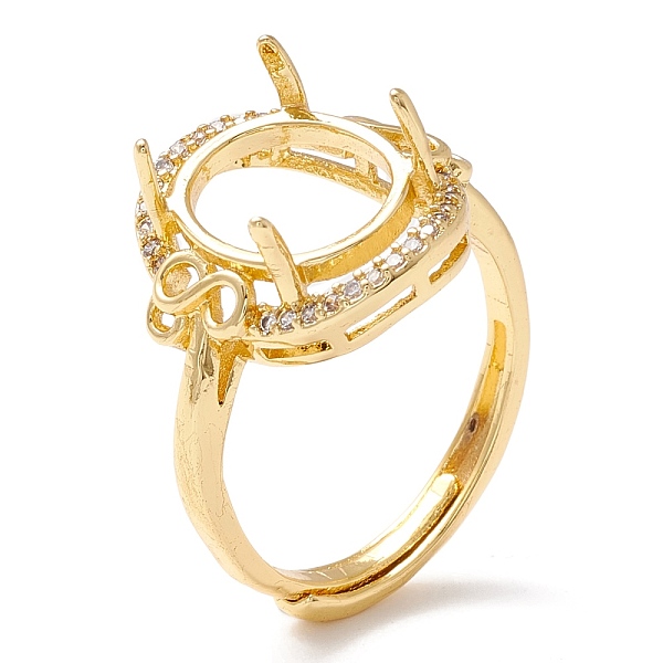 PandaHall Brass Cubic Zirconia Adjustable Ring Components, 4 Claw Prong Ring Settings, Long-Lasting Plated, Cadmium Free & Lead Free, Oval...
PandaHall Brass Cubic Zirconia Adjustable Ring Components, 4 Claw Prong Ring Settings, Long-Lasting Plated, Cadmium Free & Lead Free, Oval...
