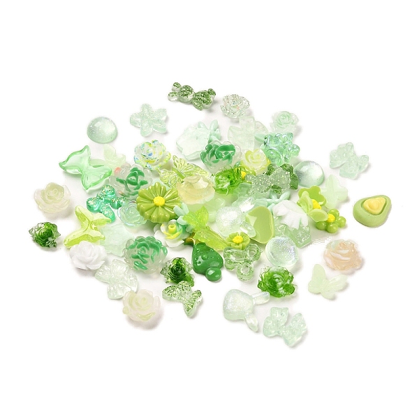 PandaHall Luminous Resin Decoden Cabochons, Glow in the Dark Flower Mixed Shapes, Green, 6~15x7~12x2~6.5mm, about 3000pcs/set Resin Mixed...
PandaHall Luminous Resin Decoden Cabochons, Glow in the Dark Flower Mixed Shapes, Green, 6~15x7~12x2~6.5mm, about 3000pcs/set Resin Mixed...