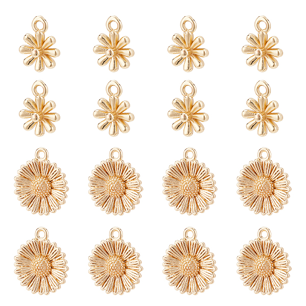 PandaHall ARRICRAFT 16Pcs 2 Style Brass Charms, Flower, Real 14K & 18K Gold Plated, 11~14.5x8.5~12x2~4mm, Hole: 1.2~1.5mm, 8pcs/style Brass...
PandaHall ARRICRAFT 16Pcs 2 Style Brass Charms, Flower, Real 14K & 18K Gold Plated, 11~14.5x8.5~12x2~4mm, Hole: 1.2~1.5mm, 8pcs/style Brass...