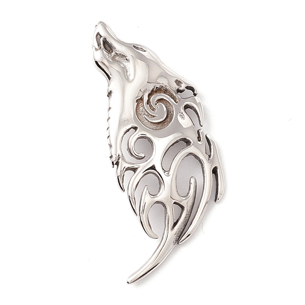 PandaHall 304 Stainless Steel Pendants, Wolf, Antique Silver, 46x19x2.5mm, Hole: 7.5x4mm 304 Stainless Steel Other Animal
PandaHall 304 Stainless Steel Pendants, Wolf, Antique Silver, 46x19x2.5mm, Hole: 7.5x4mm 304 Stainless Steel Other Animal
