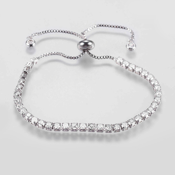 PandaHall Adjustable Brass Micro Pave Cubic Zirconia Bracelets, Bolo Bracelets, Slider Bracelets, Platinum, 8-1/2 inch(215mm) Cubic Zirconia..., Clear
PandaHall Adjustable Brass Micro Pave Cubic Zirconia Bracelets, Bolo Bracelets, Slider Bracelets, Platinum, 8-1/2 inch(215mm) Cubic Zirconia..., Clear