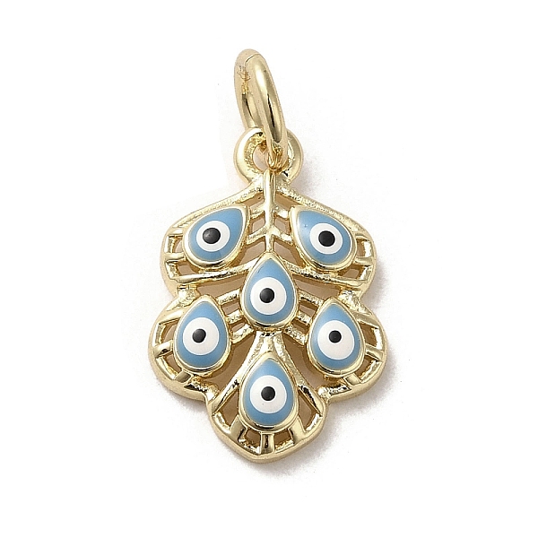 PandaHall Brass Enamel Pendants, with Jump Ring, Real 18K Gold Plated, Leaf with Evil Eye Charm, Steel Blue, 17x11.5x3.2mm, Hole: 3.8mm...
PandaHall Brass Enamel Pendants, with Jump Ring, Real 18K Gold Plated, Leaf with Evil Eye Charm, Steel Blue, 17x11.5x3.2mm, Hole: 3.8mm...