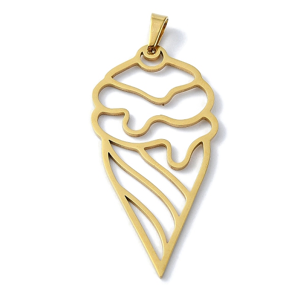 PandaHall 304 Stainless Steel Pendants, Laser Cut, Ice-cream Charms, Golden, 45x22x1mm, Hole: 6x3mm 304 Stainless Steel Ice Cream
PandaHall 304 Stainless Steel Pendants, Laser Cut, Ice-cream Charms, Golden, 45x22x1mm, Hole: 6x3mm 304 Stainless Steel Ice Cream