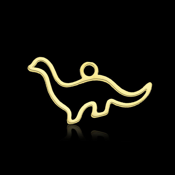 PandaHall 201 Stainless Steel Pendants, Dinosaur, Real 18K Gold Plated, 10x19.5x1mm, Hole: 1.8mm 201 Stainless Steel Dinosaur
PandaHall 201 Stainless Steel Pendants, Dinosaur, Real 18K Gold Plated, 10x19.5x1mm, Hole: 1.8mm 201 Stainless Steel Dinosaur