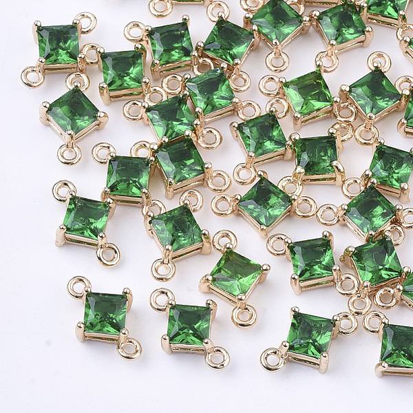 PandaHall Transparent Glass Links connectors, with Brass Findings, Faceted, Rhombus, Light Gold, Sea Green, 11x7x4mm, Hole: 1mm, Side Length...
PandaHall Transparent Glass Links connectors, with Brass Findings, Faceted, Rhombus, Light Gold, Sea Green, 11x7x4mm, Hole: 1mm, Side Length...