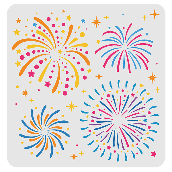 PandaHall FINGERINSPIRE Fireworks Stencil 30x30cm, Reusable Fireworks Painting Template with 4 Different Patterns, Large DIY Art Craft..., White
PandaHall FINGERINSPIRE Fireworks Stencil 30x30cm, Reusable Fireworks Painting Template with 4 Different Patterns, Large DIY Art Craft..., White
