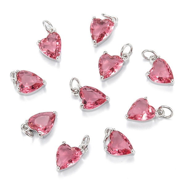PandaHall Brass Cubic Zirconia Charms, Real 18K Gold Plated, Long-Lasting Plated, with Jump Ring, Heart, Platinum, 12x8x5.5mm, Hole: 3mm..., Red
PandaHall Brass Cubic Zirconia Charms, Real 18K Gold Plated, Long-Lasting Plated, with Jump Ring, Heart, Platinum, 12x8x5.5mm, Hole: 3mm..., Red