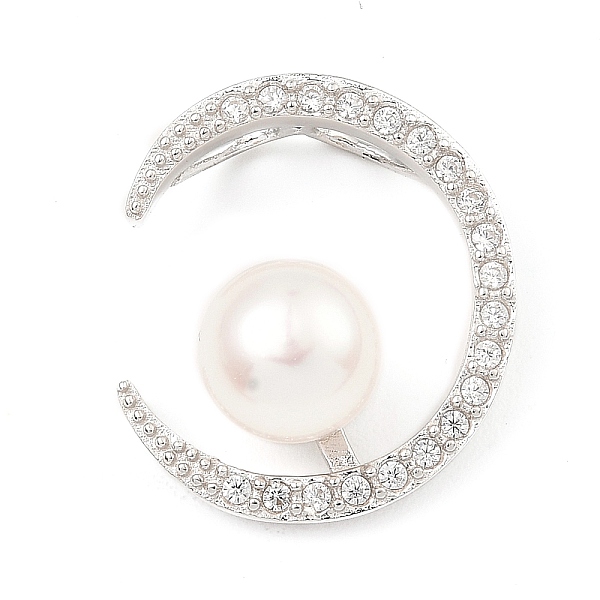 PandaHall Rhodium Plated 925 Sterling Silver Pendants, with Cubic Zirconia and Natural Pearl Beads, Crescent Moon Charms, with S925 Stamp...
PandaHall Rhodium Plated 925 Sterling Silver Pendants, with Cubic Zirconia and Natural Pearl Beads, Crescent Moon Charms, with S925 Stamp...