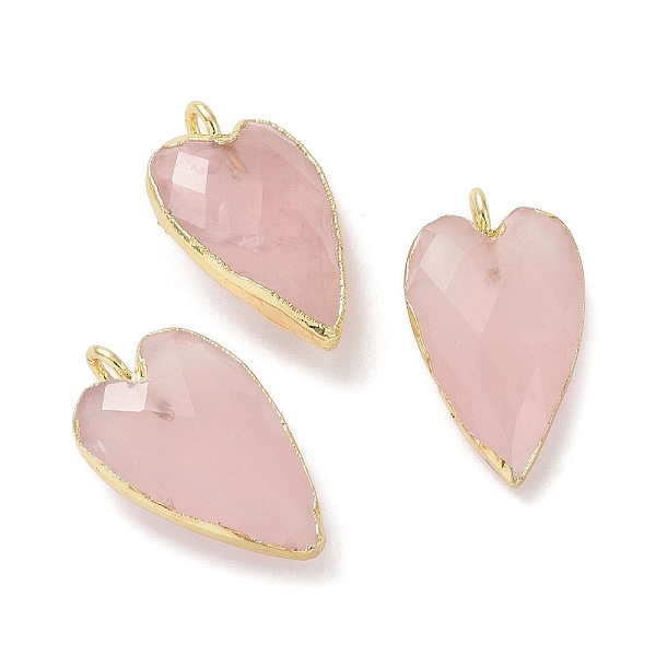 PandaHall Natural Rose Quartz Pendants, Faceted Heart Charms, with Golden Plated Brass Edge Loops, 22.5x13x7.5mm, Hole: 3mm Rose Quartz...
PandaHall Natural Rose Quartz Pendants, Faceted Heart Charms, with Golden Plated Brass Edge Loops, 22.5x13x7.5mm, Hole: 3mm Rose Quartz...