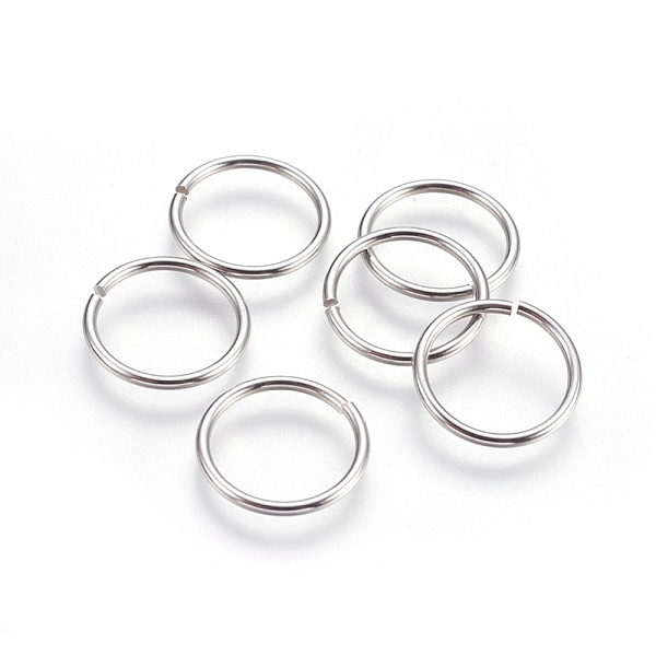 PandaHall 304 Stainless Steel Open Jump Rings, Stainless Steel Color, 16x1.3mm, Inner Diameter: 13mm, 450pcs/bag 304 Stainless Steel
PandaHall 304 Stainless Steel Open Jump Rings, Stainless Steel Color, 16x1.3mm, Inner Diameter: 13mm, 450pcs/bag 304 Stainless Steel