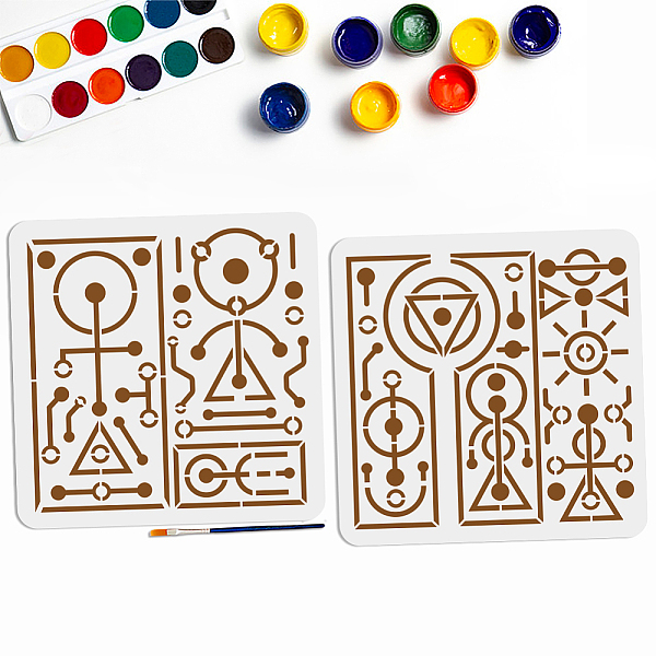 PandaHall MAYJOYDIY US 1 Set PET Hollow Out Drawing Painting Stencils, for DIY Scrapbook, Photo Album, with 1Pc Art Paint Brushes, Symbol...
PandaHall MAYJOYDIY US 1 Set PET Hollow Out Drawing Painting Stencils, for DIY Scrapbook, Photo Album, with 1Pc Art Paint Brushes, Symbol...