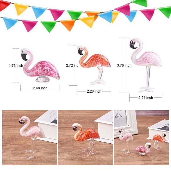 PandaHall 3Pcs Flamingo Figurines, Hand Blown Glass Mini Flamingo Statue Decor, Glass Bird Ornaments for Gift Home Decoration, Mixed Color..., Multicolor
PandaHall 3Pcs Flamingo Figurines, Hand Blown Glass Mini Flamingo Statue Decor, Glass Bird Ornaments for Gift Home Decoration, Mixed Color..., Multicolor