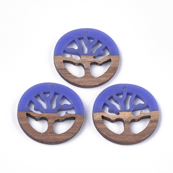 PandaHall Resin & Wood Pendants, Flat Round with Tree, Mauve, 28x2.5~4mm, Hole: 1.8mm Resin+Wood Flat Round Purple
PandaHall Resin & Wood Pendants, Flat Round with Tree, Mauve, 28x2.5~4mm, Hole: 1.8mm Resin+Wood Flat Round Purple
