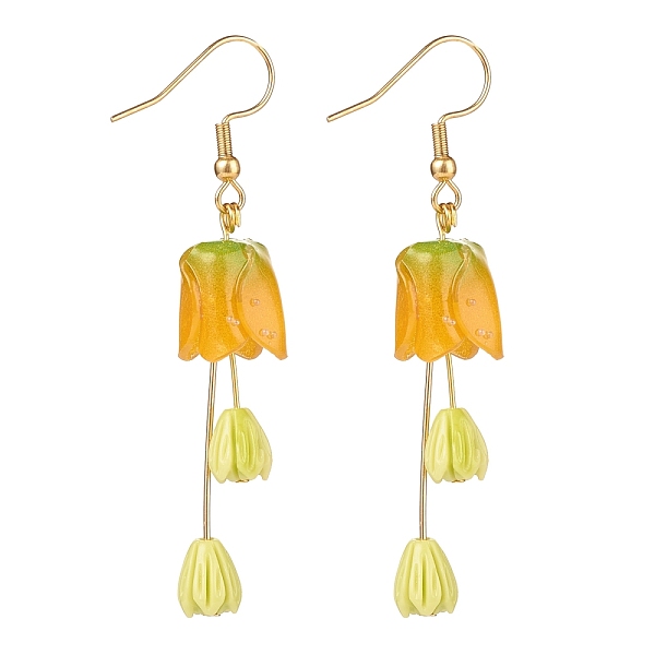 PandaHall Plastic 3D Flower Long Dangle Earrings, Gold Plated 304 Stainless Steel Jewelry for Women, Yellow, 62mm, Pin: 0.8mm Plastic Yellow
PandaHall Plastic 3D Flower Long Dangle Earrings, Gold Plated 304 Stainless Steel Jewelry for Women, Yellow, 62mm, Pin: 0.8mm Plastic Yellow