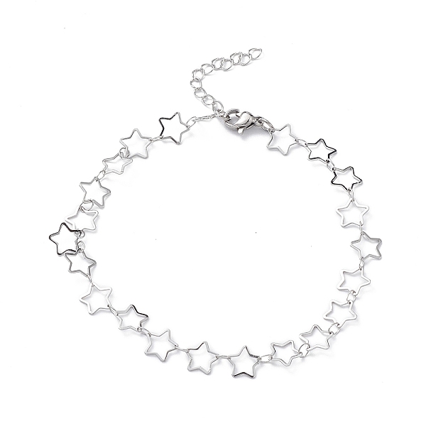 PandaHall 304 Stainless Steel Star Link Chain Anklets for Men Women, Stainless Steel Color, 9 inch(22.9cm) Stainless Steel
PandaHall 304 Stainless Steel Star Link Chain Anklets for Men Women, Stainless Steel Color, 9 inch(22.9cm) Stainless Steel