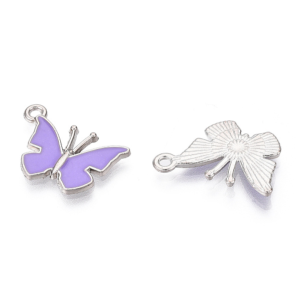 PandaHall Alloy Pendants, with Enamel, Butterfly, Platinum, Medium Purple, 14.5x21x1.5mm, Hole: 1.8mm Alloy+Enamel Butterfly Purple
PandaHall Alloy Pendants, with Enamel, Butterfly, Platinum, Medium Purple, 14.5x21x1.5mm, Hole: 1.8mm Alloy+Enamel Butterfly Purple
