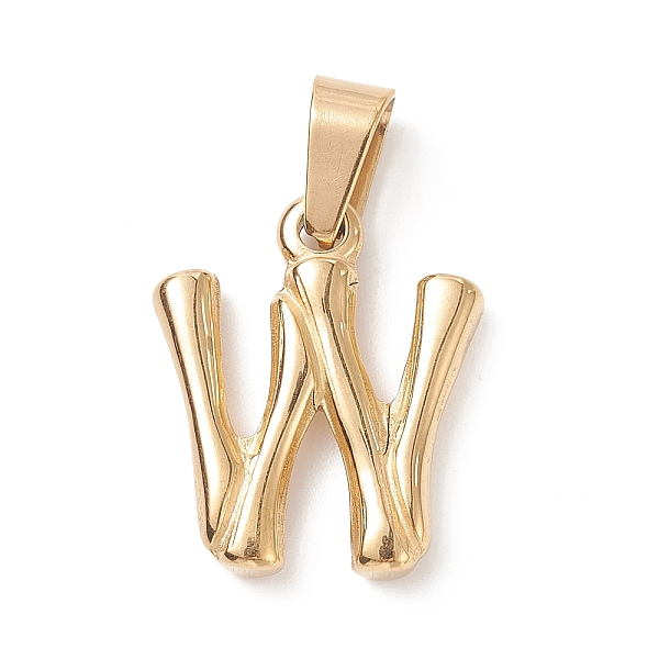 PandaHall 304 Stainless Steel Pendants, Bamboo Style, Letter, Golden Color, Letter.W, 19x16x3mm, Hole: 3x7mm 304 Stainless Steel Letter W
PandaHall 304 Stainless Steel Pendants, Bamboo Style, Letter, Golden Color, Letter.W, 19x16x3mm, Hole: 3x7mm 304 Stainless Steel Letter W
