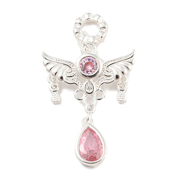 PandaHall Silver 925 Sterling Silver Pendants, with Rhinestone, Angel Charms, Light Padparadscha, 21x15.5x2mm, Hole: 2.8mm Sterling..., Pink
PandaHall Silver 925 Sterling Silver Pendants, with Rhinestone, Angel Charms, Light Padparadscha, 21x15.5x2mm, Hole: 2.8mm Sterling..., Pink
