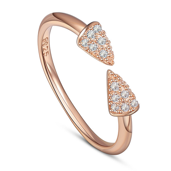PandaHall SHEGRACE 925 Sterling Silver Cuff Rings, Open Rings, with Grade AAA Cubic Zirconia, Arrow, Rose Gold, Size 6, 16.2mm Sterling..., Clear
PandaHall SHEGRACE 925 Sterling Silver Cuff Rings, Open Rings, with Grade AAA Cubic Zirconia, Arrow, Rose Gold, Size 6, 16.2mm Sterling..., Clear