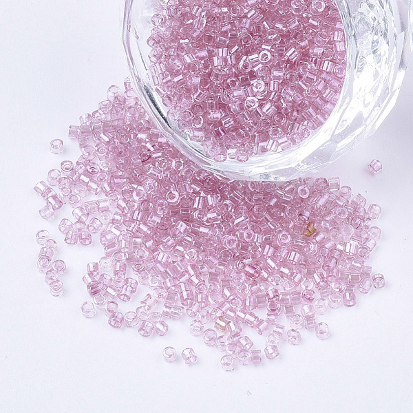 PandaHall Glass Cylinder Beads, Seed Beads, Transparent Colours, Round Hole, Flamingo, 1.5~2x1~2mm, Hole: 0.8mm, about 8000pcs/bag, about..., Pink
PandaHall Glass Cylinder Beads, Seed Beads, Transparent Colours, Round Hole, Flamingo, 1.5~2x1~2mm, Hole: 0.8mm, about 8000pcs/bag, about..., Pink