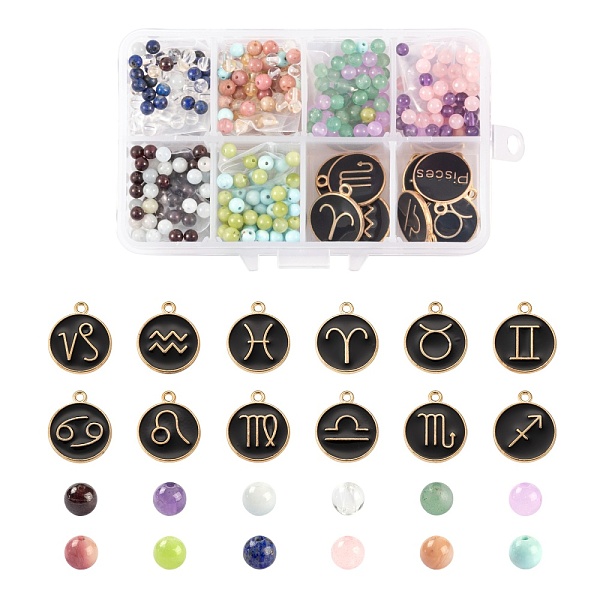 PandaHall DIY Birthstone Bracelets Jewelry Making Kits, Including Gemstone & Constellation Alloy Enamel Pendants, Mixed Color, 624pcs/box..., Multicolor
PandaHall DIY Birthstone Bracelets Jewelry Making Kits, Including Gemstone & Constellation Alloy Enamel Pendants, Mixed Color, 624pcs/box..., Multicolor
