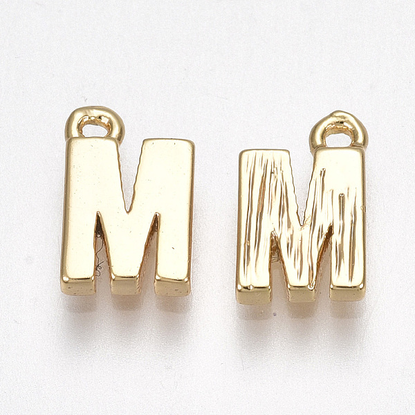 PandaHall Brass Charms, Nickel Free, Letter, Golden, Letter.M, 8.5x5.5x1.5mm, Hole: 0.8mm Brass Letter M
PandaHall Brass Charms, Nickel Free, Letter, Golden, Letter.M, 8.5x5.5x1.5mm, Hole: 0.8mm Brass Letter M