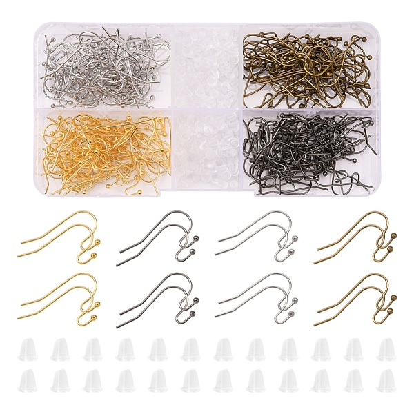 PandaHall 240Pcs 4 Colors Brass Earring Hooks, Ear Wire, Lead Free & Cadmium Free, with 240Pcs Plastic Ear Nuts, Mixed Color, 22x11x0.75mm...
PandaHall 240Pcs 4 Colors Brass Earring Hooks, Ear Wire, Lead Free & Cadmium Free, with 240Pcs Plastic Ear Nuts, Mixed Color, 22x11x0.75mm...
