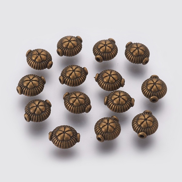 PandaHall Tibetan Style Alloy Beads, Cadmium Free & Nickel Free & Lead Free, Flat Round with Clover, Antique Bronze, 9x8x5.5mm, Hole: 1.5mm...
PandaHall Tibetan Style Alloy Beads, Cadmium Free & Nickel Free & Lead Free, Flat Round with Clover, Antique Bronze, 9x8x5.5mm, Hole: 1.5mm...