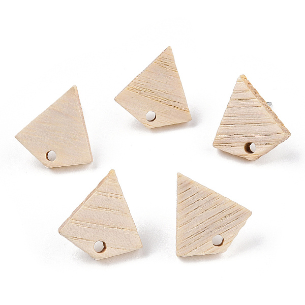 PandaHall Ash Wood Stud Earring Findings, with 304 Stainless Steel Pin, Fan, 16.5x15.5mm, Hole: 1.8mm, Pin: 0.7mm Wood Fan
PandaHall Ash Wood Stud Earring Findings, with 304 Stainless Steel Pin, Fan, 16.5x15.5mm, Hole: 1.8mm, Pin: 0.7mm Wood Fan