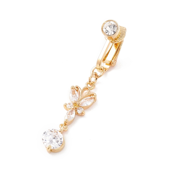 PandaHall Butterfly Cubic Zirconia Charm Belly Ring, Clip On Navel Ring, Non Piercing Jewelry for Women, Golden, 45mm Brass+Cubic Zirconia..., Clear
PandaHall Butterfly Cubic Zirconia Charm Belly Ring, Clip On Navel Ring, Non Piercing Jewelry for Women, Golden, 45mm Brass+Cubic Zirconia..., Clear