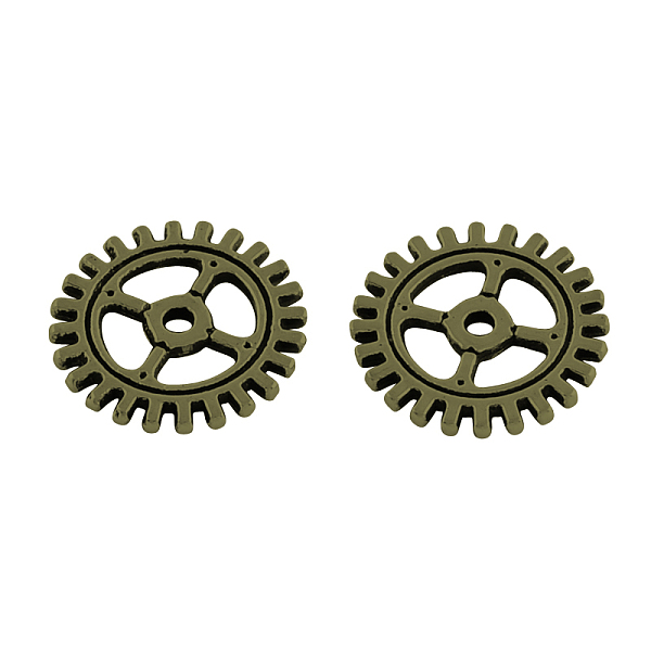 PandaHall Tibetan Style Alloy Steampunk Pendants, Cadmium Free & Lead Free, Gear, Antique Bronze, 12x1mm, Hole: 1mm Alloy Flat Round
PandaHall Tibetan Style Alloy Steampunk Pendants, Cadmium Free & Lead Free, Gear, Antique Bronze, 12x1mm, Hole: 1mm Alloy Flat Round