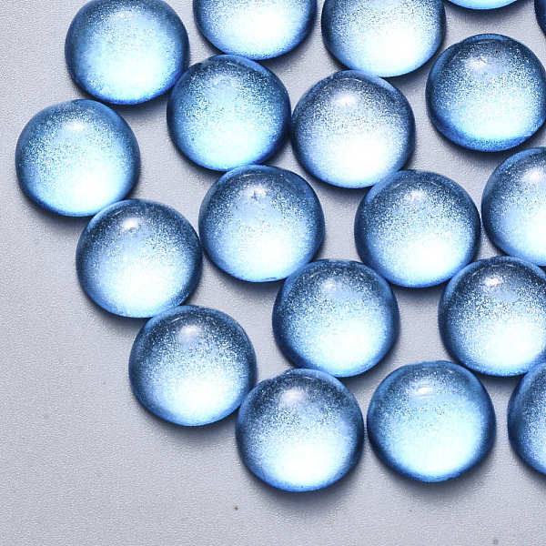 PandaHall Transparent Spray Painted Glass Cabochons, with Glitter Powder, Half Round/Dome, Deep Sky Blue, 12x6mm Glass Half Round Blue
PandaHall Transparent Spray Painted Glass Cabochons, with Glitter Powder, Half Round/Dome, Deep Sky Blue, 12x6mm Glass Half Round Blue