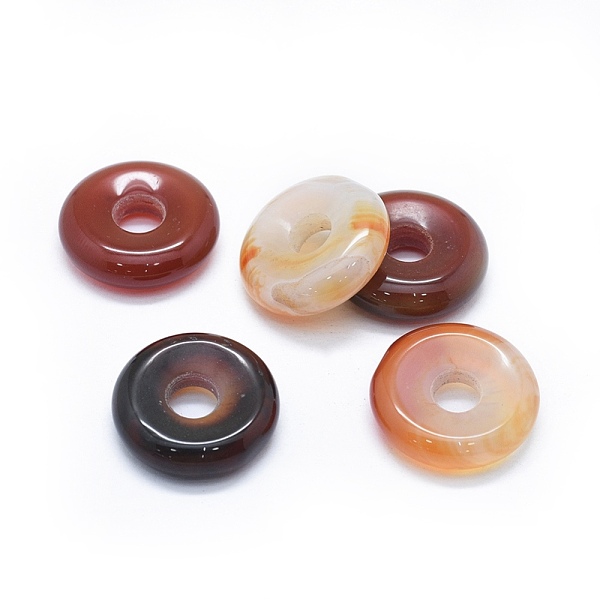 PandaHall Natural Agate Pendants, Dyed & Heated, Donut/Pi Disc, Saddle Brown, Donut Width: 8.8~9mm, 24~25x6~7.5mm, Hole: 6.5~7mm Natural...
PandaHall Natural Agate Pendants, Dyed & Heated, Donut/Pi Disc, Saddle Brown, Donut Width: 8.8~9mm, 24~25x6~7.5mm, Hole: 6.5~7mm Natural...