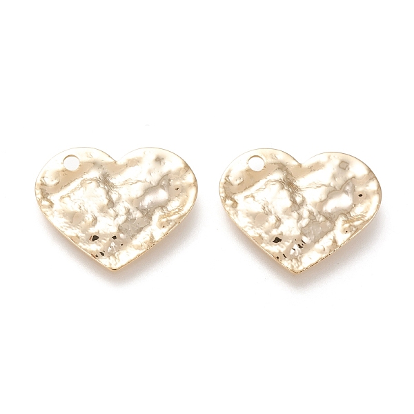 PandaHall Brass Pendants, Long-Lasting Plated, Hammered, Heart, Real 18K Gold Plated, 17.5x20x1.2mm, Hole: 1.8mm Brass Heart
PandaHall Brass Pendants, Long-Lasting Plated, Hammered, Heart, Real 18K Gold Plated, 17.5x20x1.2mm, Hole: 1.8mm Brass Heart